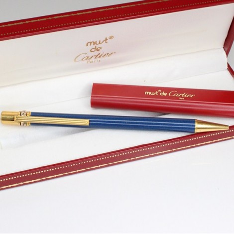 pix Must de Cartier, Trinity Collection. lapis lazuli. etui cu rezerve Cartier